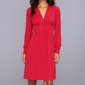 BCBG Max Azria Fabiana Long Sleeve Sangria Dress